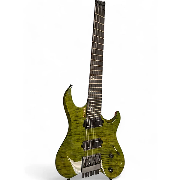 Used 2023 Kiesel vader 7 translucent moss green Solid Body Electric Guitar