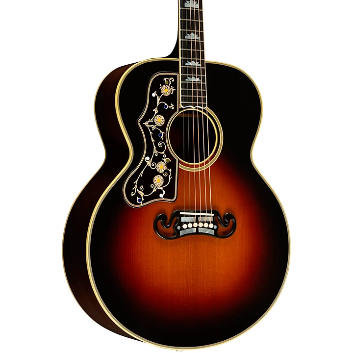 Gibson Pre War SJ 200 Rosewood Left Handed Acoustic Electric Guitar Vintage Sunburst