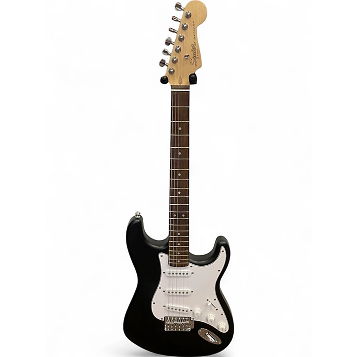 Used Squier Bullet Stratocaster Black Solid Body Electric Guitar