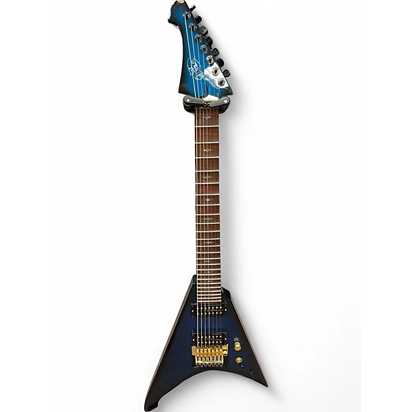 Used Sgt Doom Roadrunner 7 Sparkle Blueburst Solid Body Electric Guitar