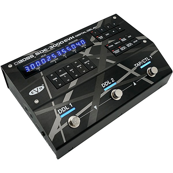BOSS SDE 3000 EVH Digital Delay Effects Pedal Black and Gray