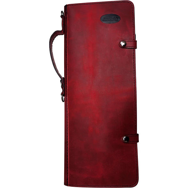 Handmade Leather Stick Case Burgundy
