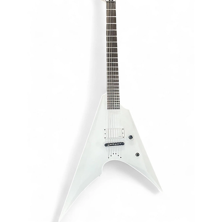 Used 2022 ESP E II Arrow Neck Thru Artic White Solid Body Electric Guitar