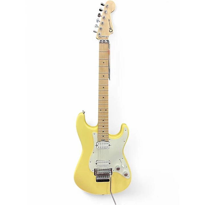 Used Charvel San Dimas Style 1 HH Yellow Solid Body Electric Guitar