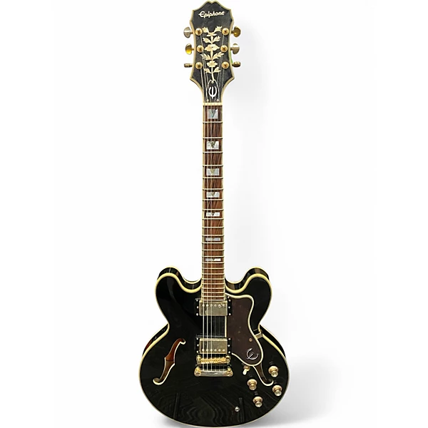 Used Epiphone Sheraton II PRO Black Hollow Body Electric Guitar