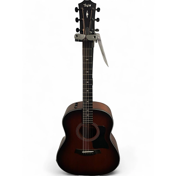 Used Taylor 327e Shaded Edge Burst Acoustic Electric Guitar