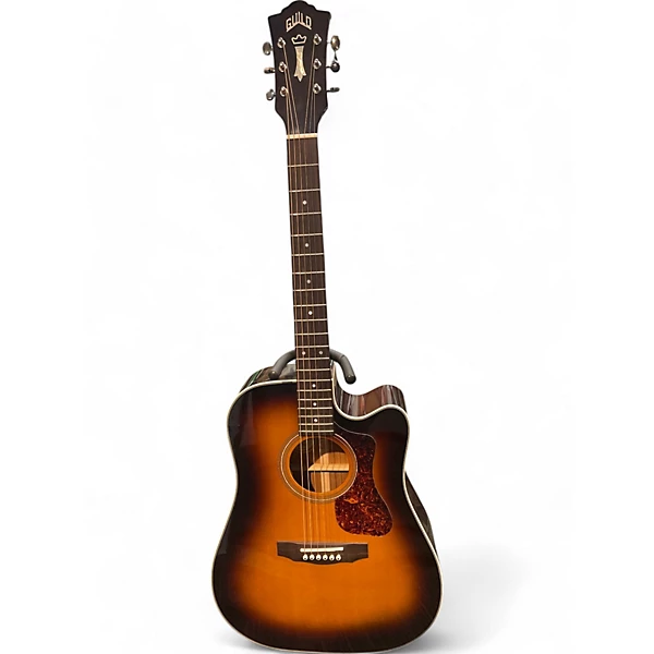 Used Guild D 140CE Antique Burst Acoustic Electric Guitar