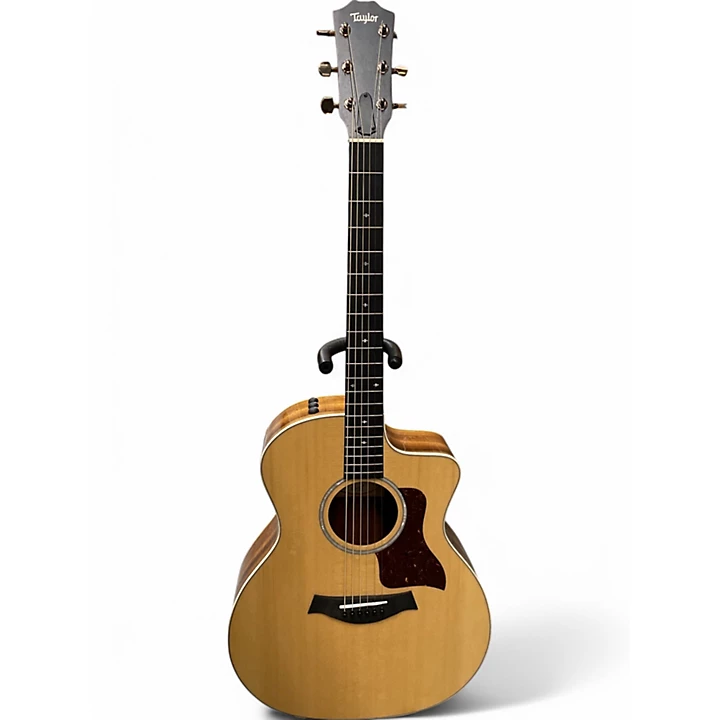 Used Taylor 214CE Deluxe Koa Natural Acoustic Electric Guitar