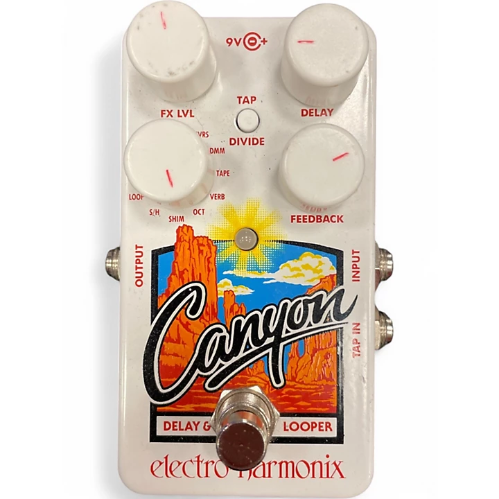 Used Electro Harmonix Canyon Delay and Looper Effect Pedal