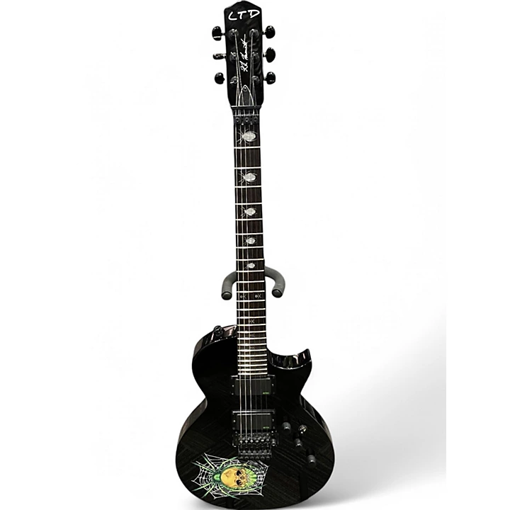 Used ESP LTD Kirk Hammett KH 3 Black Solid Body Electric Guitar