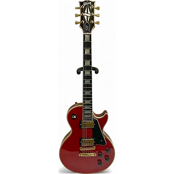 Used Gibson Les Paul Custom Limited Colours Ferrari Red Solid Body Electric Guitar