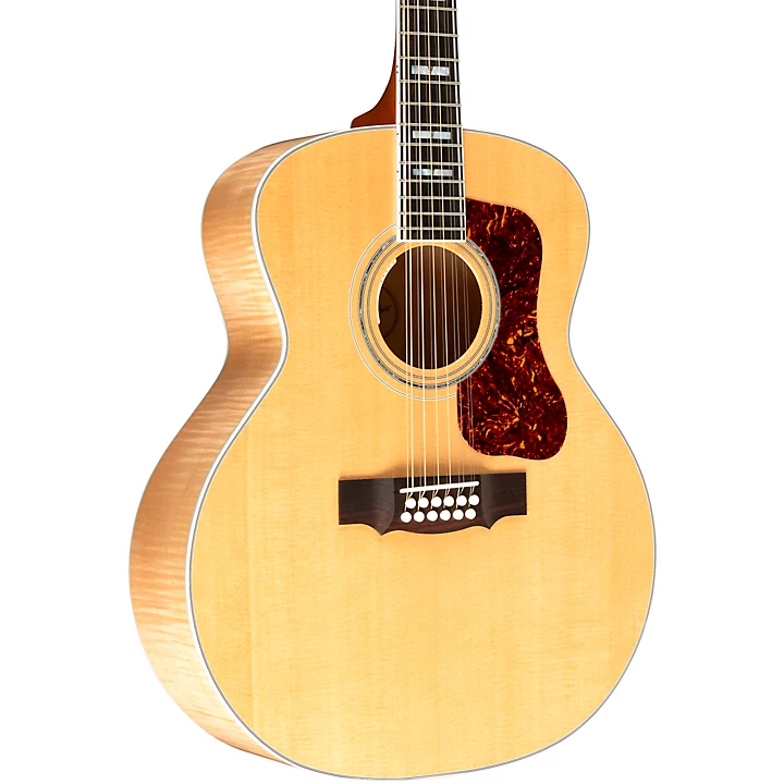 Guild F 512E Maple Jumbo 12 String Acoustic Electric Guitar Natural