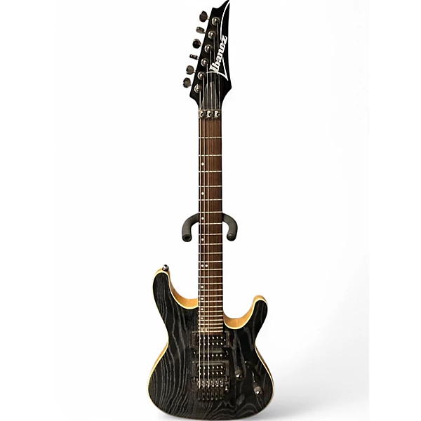 Ibanez Used Ibanez S570AH Trans Black Solid Body Electric Guitar