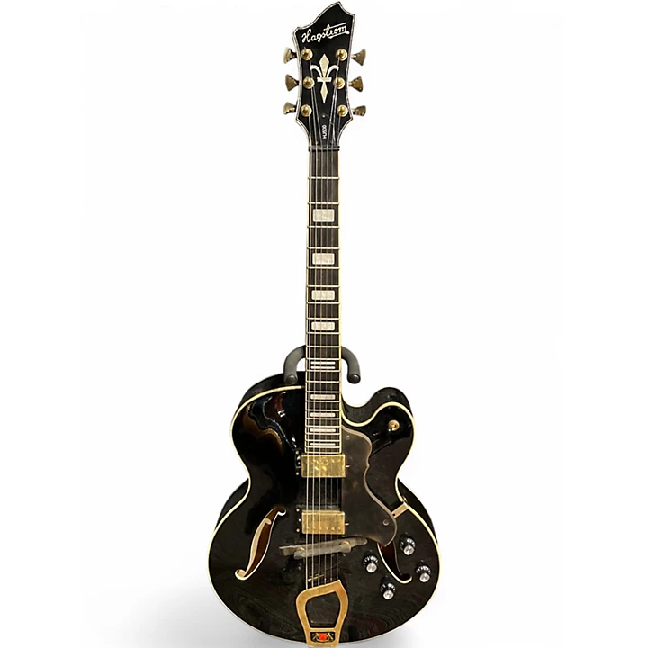 Hagstrom Used Hagstrom HJ500 Black Hollow Body Electric Guitar.gc