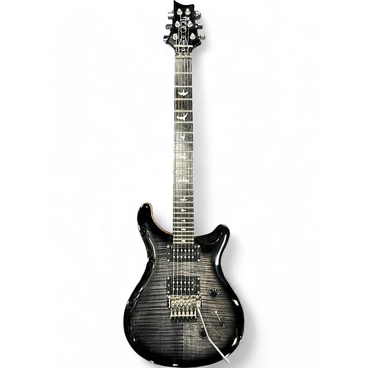 Used PRS SE CUSTOM 24 FLOYD Charcoal Burst Solid Body Electric Guitar