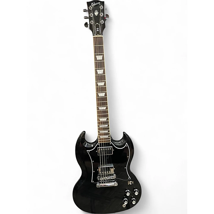 Gibson Used 2021 Gibson SG Standard Black Solid Body Electric Guitar.gc