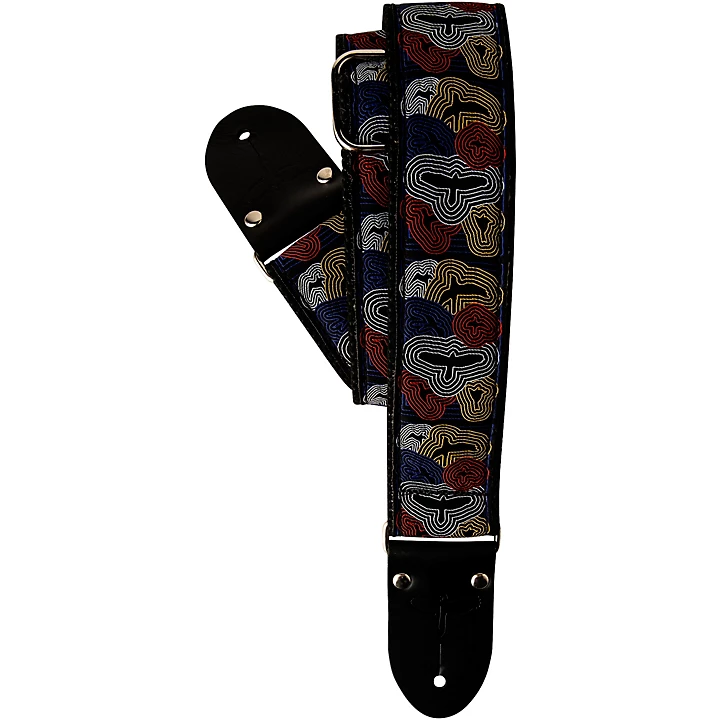 Custom Jacquard Deluxe Retro Guitar Strap 2 in