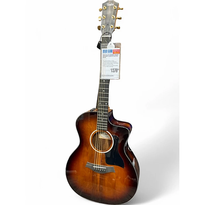 Used Taylor 224CEKDLX SHADED EDGE BURST Acoustic Electric Guitar