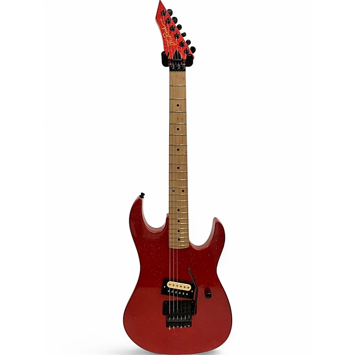 Used B.C. Rich GUNSLINGER RED SPARKLE Solid Body Electric Guitar