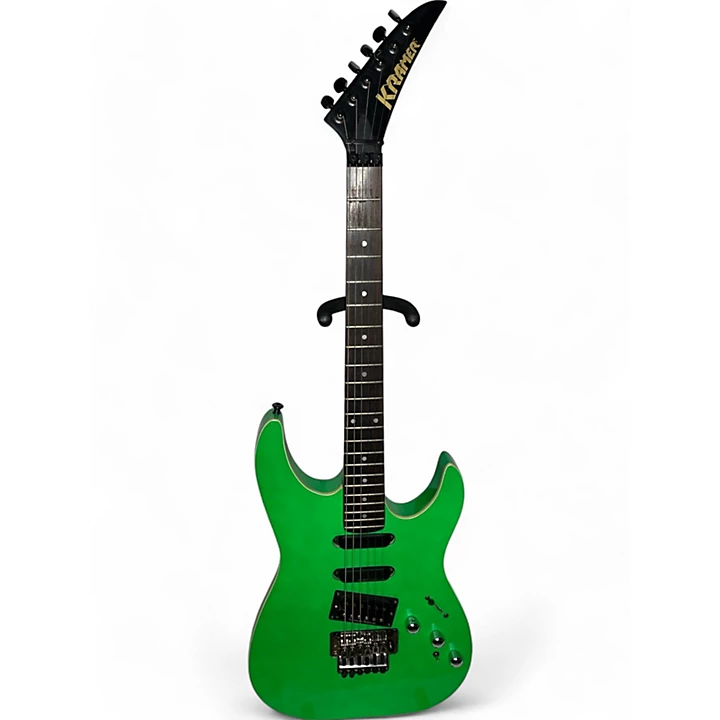 Used Kramer Striker 615ST Green Solid Body Electric Guitar