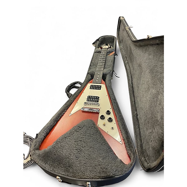Used 2004 Gibson Flying V Standard Worn Cherry Solid Body Electric Guitar
