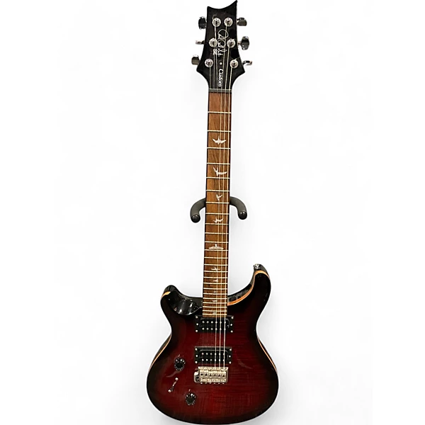 Used PRS SE Custom 24 Fire red burst Solid Body Electric Guitar
