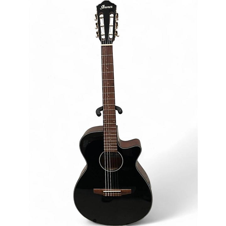 Used Ibanez AEG50N Black Classical Acoustic Electric Guitar