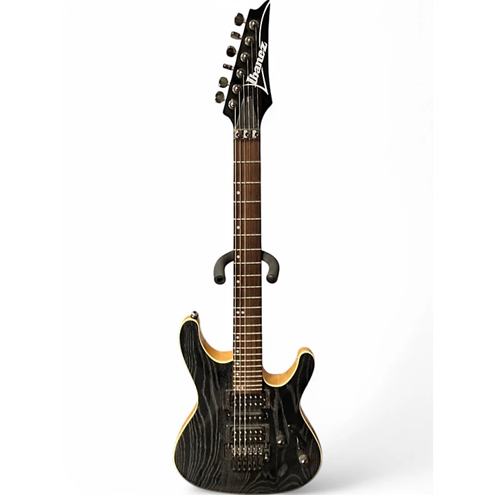 Ibanez Used Ibanez S570AH Trans Black Solid Body Electric Guitar