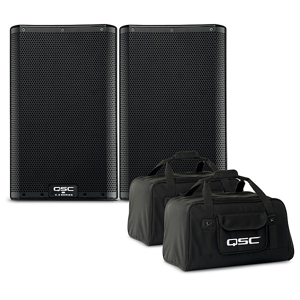 K82 Powered Speaker Pair With Tote Bags