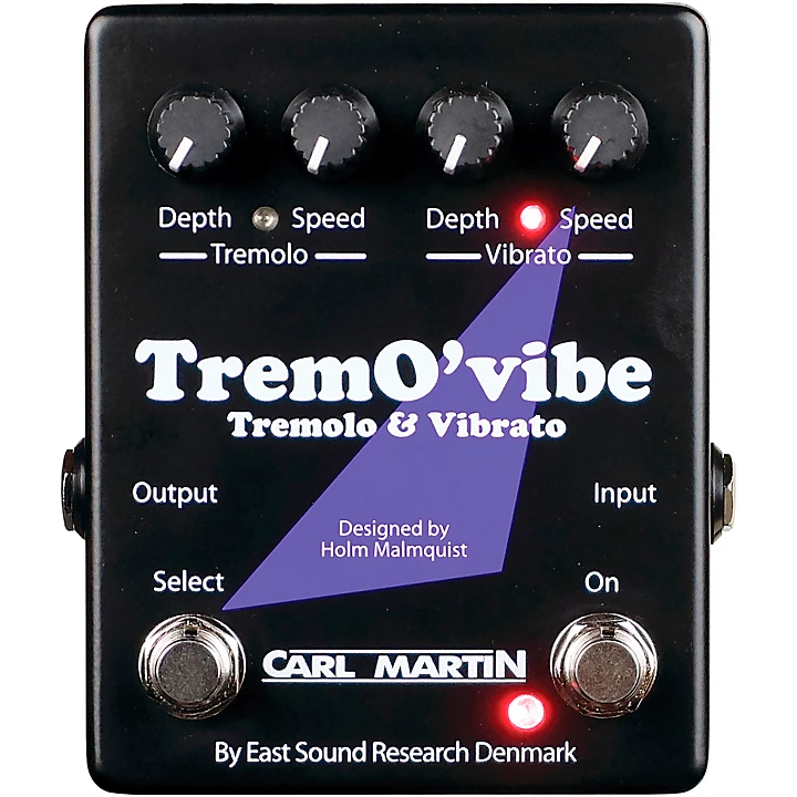 TremOvibe Tremolo Effects Pedal Black