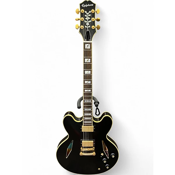 Used Epiphone Emily Wolfe Sheraton Black Hollow Body Electric Guitar