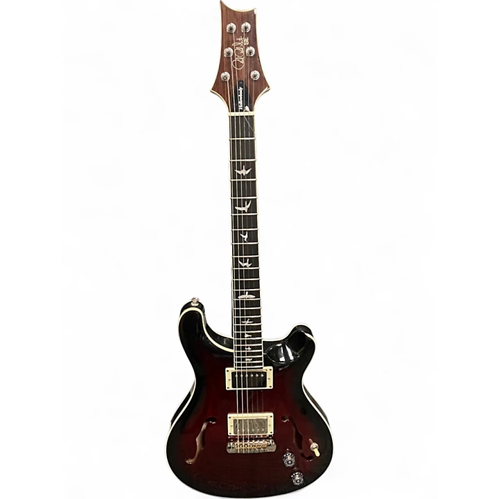 Used PRS SE Hollowbody Crimson Red Burst Hollow Body Electric Guitar