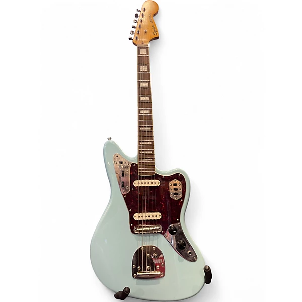 Squier Used Squier Jaguar Daphne Blue Solid Body Electric Guitar