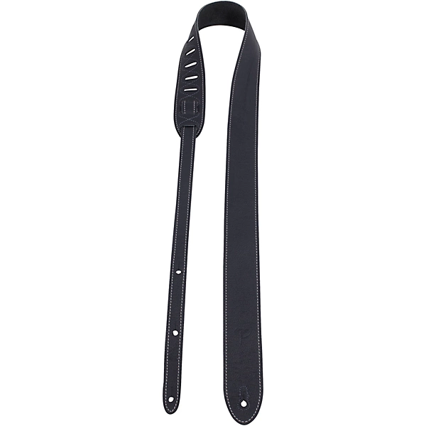 Leather Guitar Strap Navy Blue 2 in
