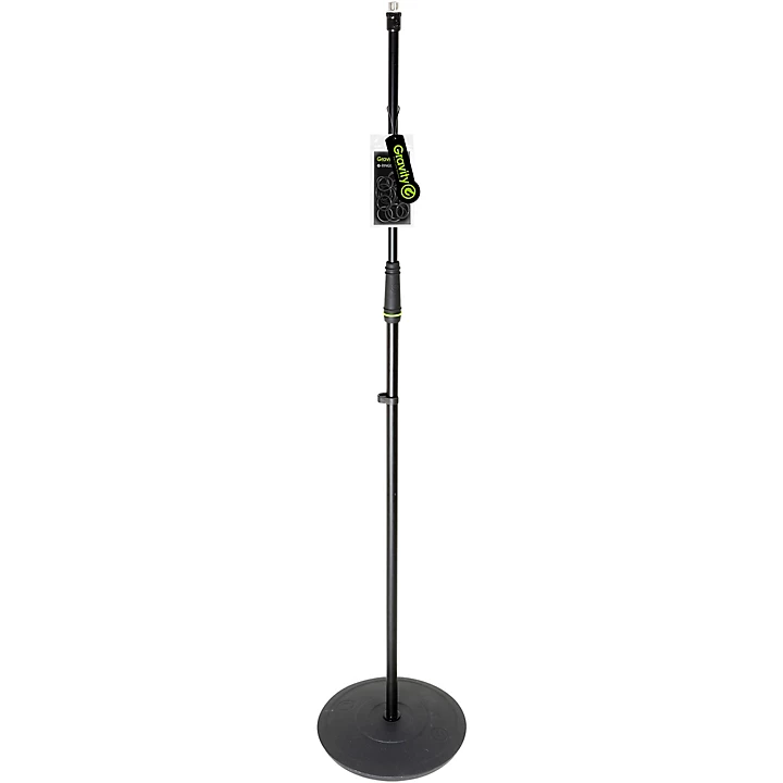 Microphone Stand With Round Base Black