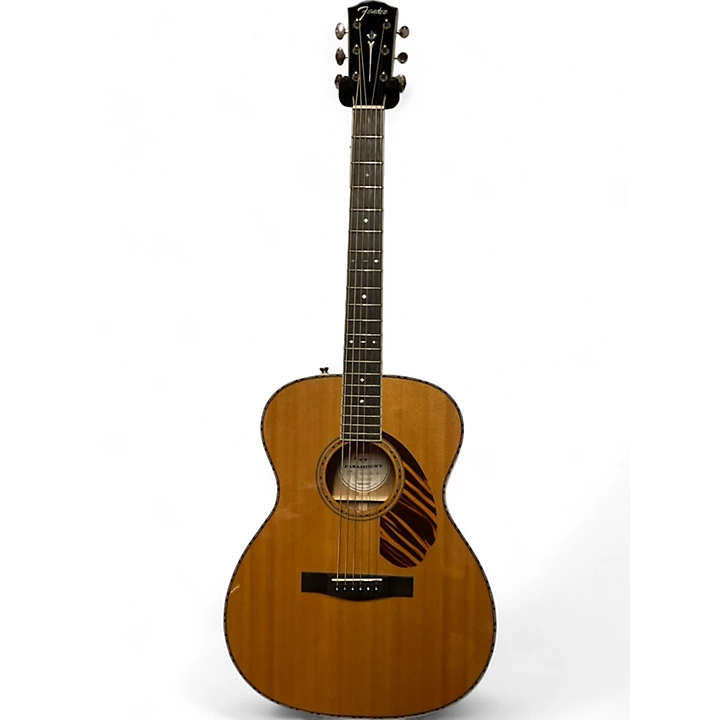 Used Fender pO 220E Antique Natural Acoustic Electric Guitar
