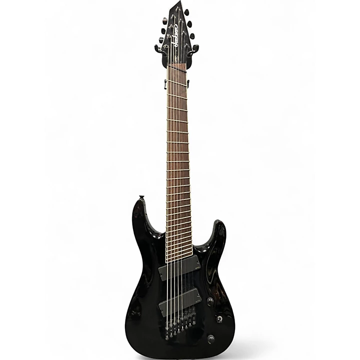 Used Jackson SLAT8FF Black Solid Body Electric Guitar