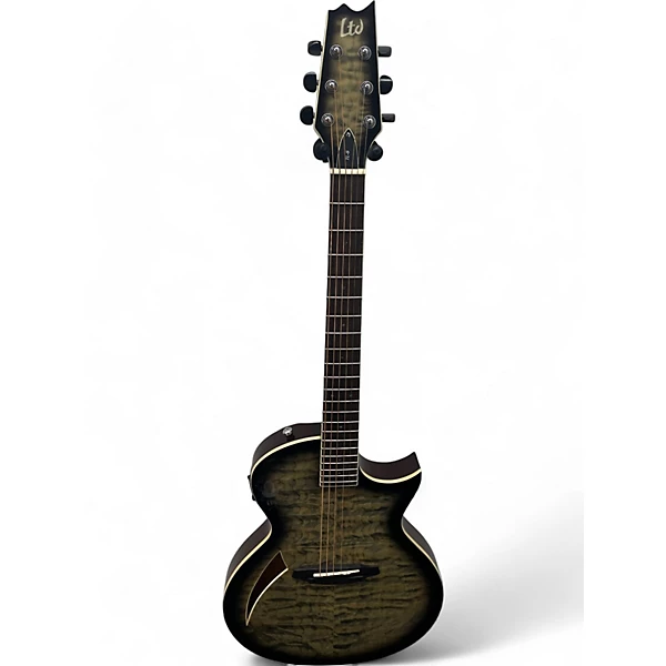 Used ESP LTD TL6 Charcoal Burst Acoustic Electric Guitar