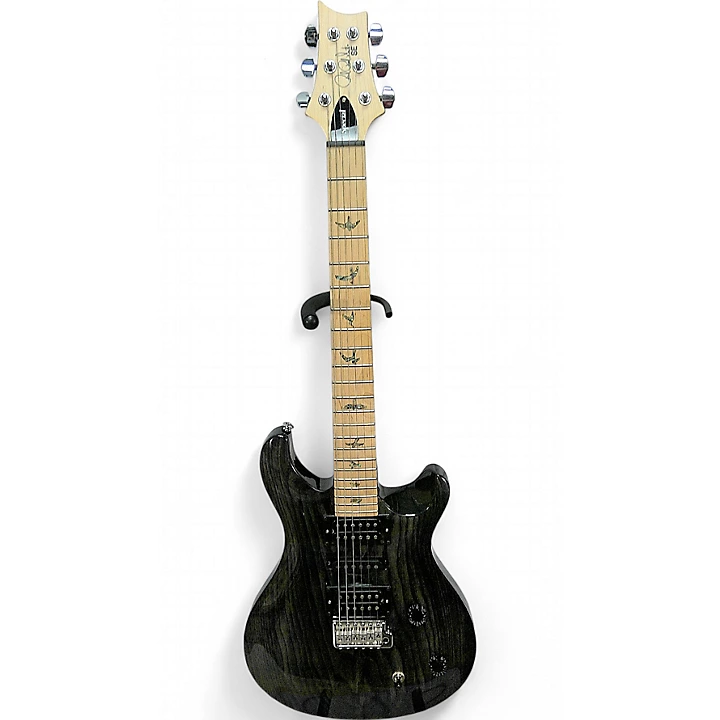 Used PRS Swamp Ash Se Black Solid Body Electric Guitar