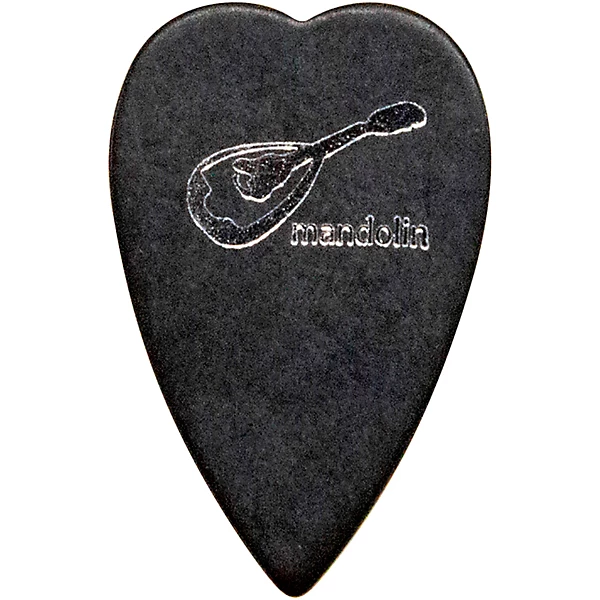 Black Polyacetal Mandolin Picks 80 mm 10 Pack
