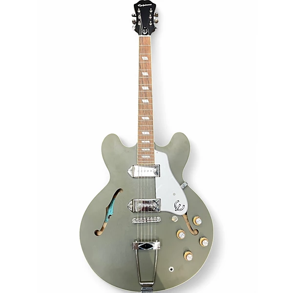 Used Epiphone Casino Olive Drab Hollow Body Electric Guitar