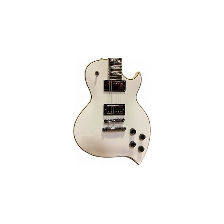 Used D'Angelico Teardrop White Solid Body Electric Guitar