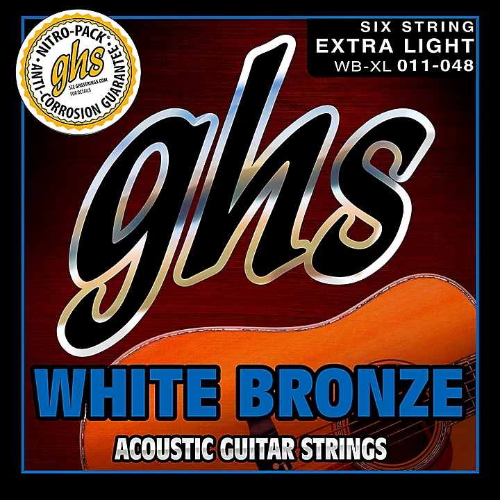 White Bronze Extra Light Acoustic Electric Strings