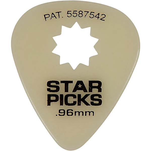 Star Glow In The Dark Celluloid Guitar Picks 96 mm