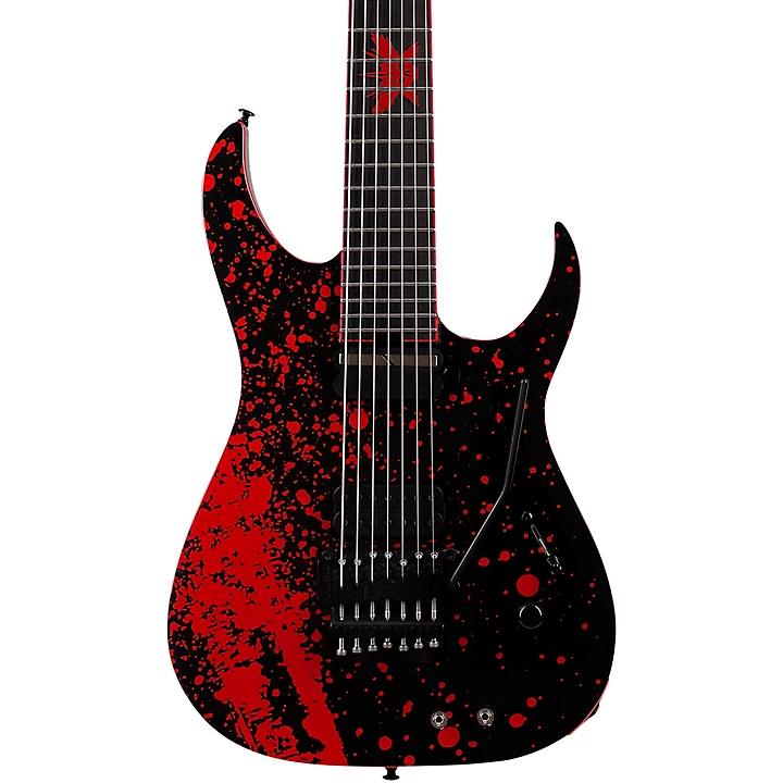 Sullivan King Banshee 7 FR S Electric Guitar Obsidian Blood
