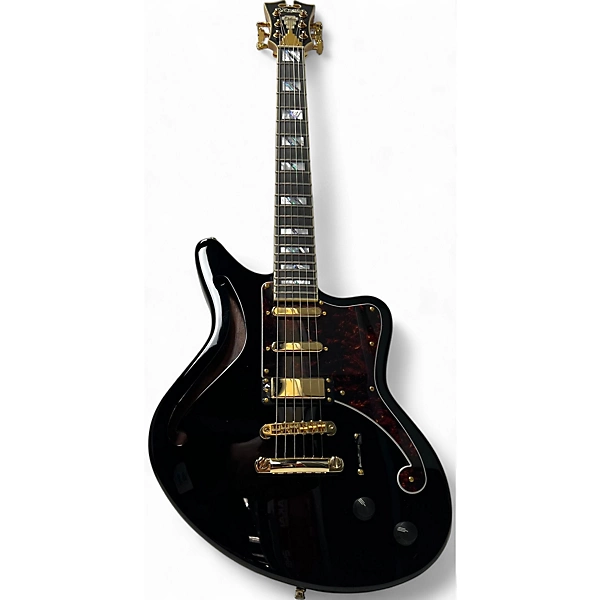 Used D'Angelico DELUXE BEDFORD SH Black Hollow Body Electric Guitar