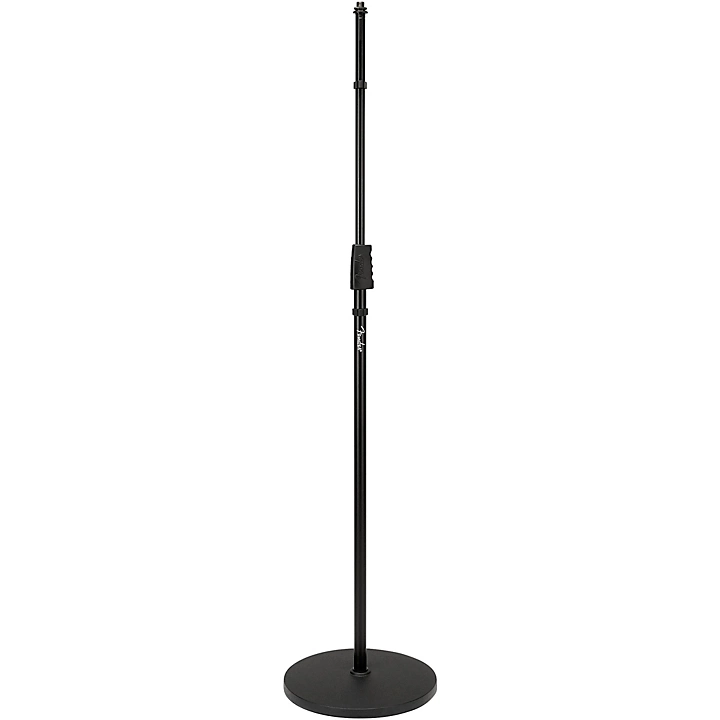 Round Base Microphone Stand Black