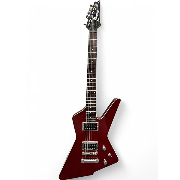 Used 2000s Ibanez DTX120 Metallic Red Solid Body Electric Guitar