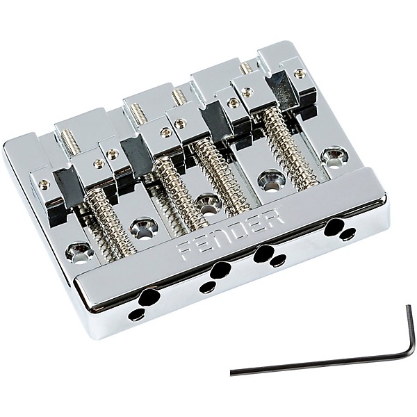 HiMass 4 String Bass Bridge Assembly With Zinc Saddles Chrome