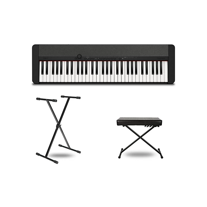 Casiotone CT S1 Keyboard With Stand and Bench Black